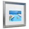 Trademark Fine Art - Petra Lizde  Girl in Pool Matted Framed Art - 3 of 4