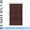 White Classic Luxury 100% Cotton Hand Towels Set of 6 - 16x30" - 3 of 4