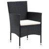 VidaXL Patio Dining Chairs 4 pcs Poly Rattan Black - 2 of 4