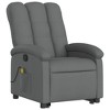 vidaXL Stand Up Massage Recliner Chair Dark Gray Fabric - 3 of 4
