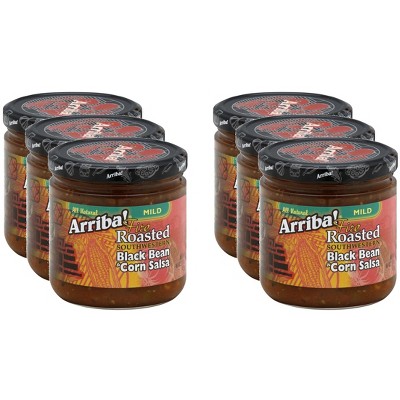 Arriba Salsa Black Bean & Corn - Case of 6 - 16 oz