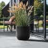 LuxenHome 17.1-Inch Round Smooth Finish Black MgO Planter - image 3 of 4