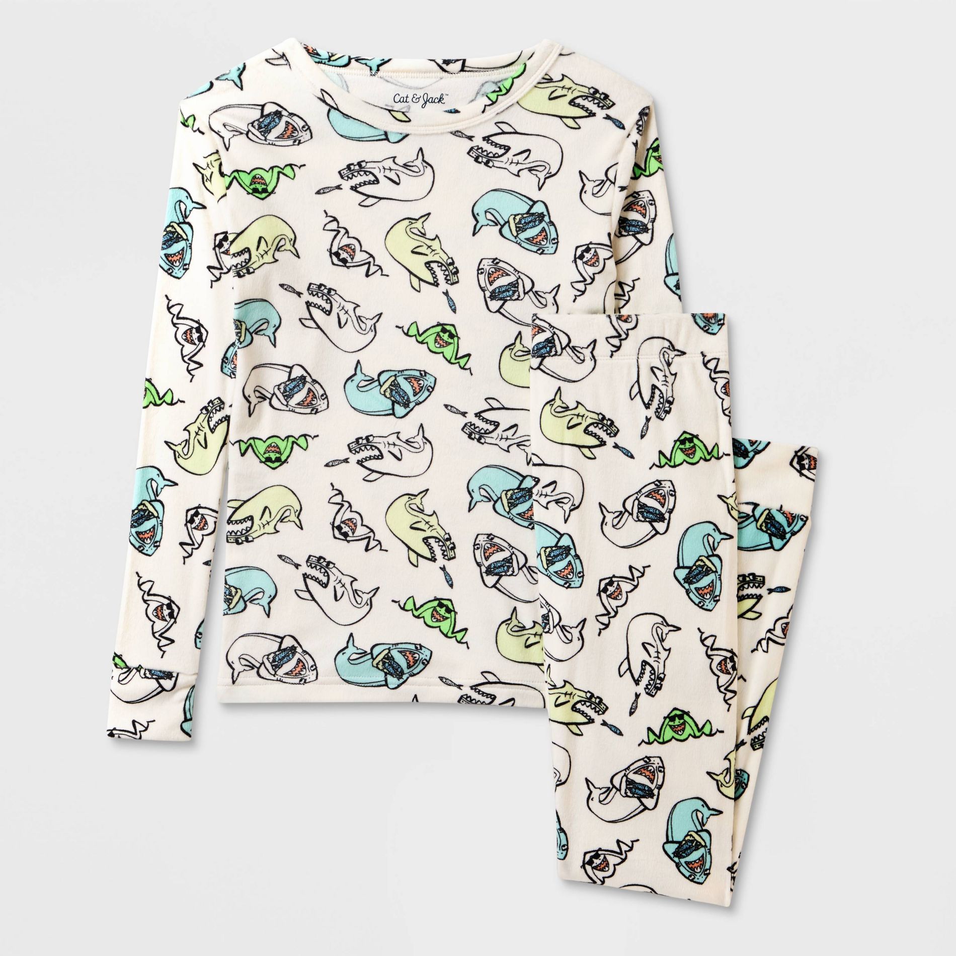 Kids' 2pc Snuggly Soft Pajama Set - Cat & Jack™