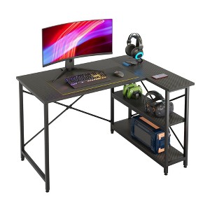 Bestier 47 inch Corner L-Shaped Desk with Storage Shelves Home Office Desk - 1 of 4