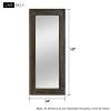 Dovelina Rectangular Solid Wood Wide Edge Hanging Mirror Decorative Wall Mirror - 2 of 4