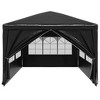 vidaXL Party Tent Anthracite Polyethylene 19.7x9.8x8.4ft - 3 of 4
