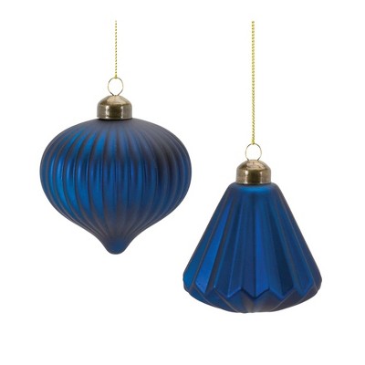 Melrose Ribbed Glass Ornament (Set of 12)