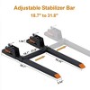 Heavy Duty 60" Pallet Forks with 4000 lbs Capacity for Tractor Bucket Loader Skid Steer - 3 of 4