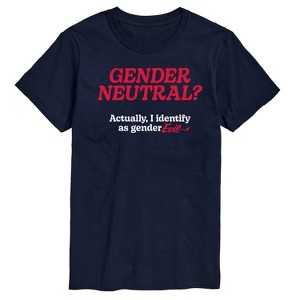 Men's - Instant Message - Gender Neutral Gender Evil Short Sleeve Graphic T-Shirt - 1 of 4