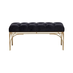 Rectangular Glam Velvet Bench - Olivia & May - 1 of 4