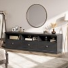 TV Stand for TVs Up to 80", 70in Entertainment Center with Storage Drawer and Open Shelves,Modern TV Console Media Cabinet for Living Room - 2 of 4