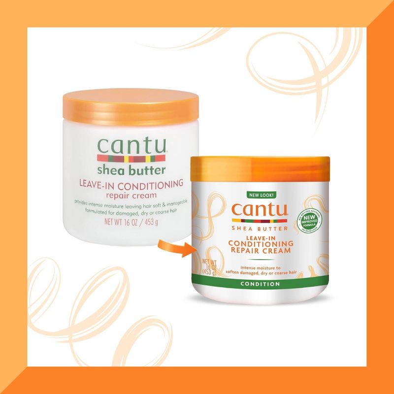 Cantu Shea Butter Leave-In Conditioning Repair Hair Cream, 4 of 17