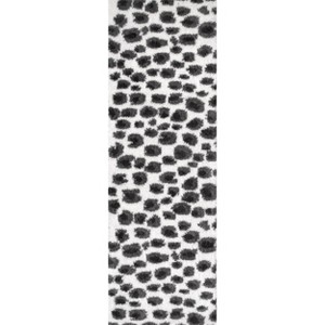 Nuloom Lennon Cozy Shag Leopard Kitchen Runner Indoor Area Rug - Hallway, Entryway, 2' 8" x 8', Beige - 1 of 4