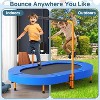 Zevemomo 36"x56" Indoor Trampoline for Kids, Foldable Trampoline with Adjustable Handle, Double Trampoline for Boy and Girl, Kids Small Trampoline - 3 of 4
