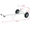 Naysaye Wagons Trailer Dolly Pneumatic Tires Tongue Weight Capacity for Garage and Outdoor Use, Gray, 47.6"*25.6"*15.6" - 3 of 4
