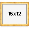 PosterPalooza | Minimalist Shadow Box Gold Picture Frame - UV Acrylic, Backing Board, Hanging Hardware - 2 of 4