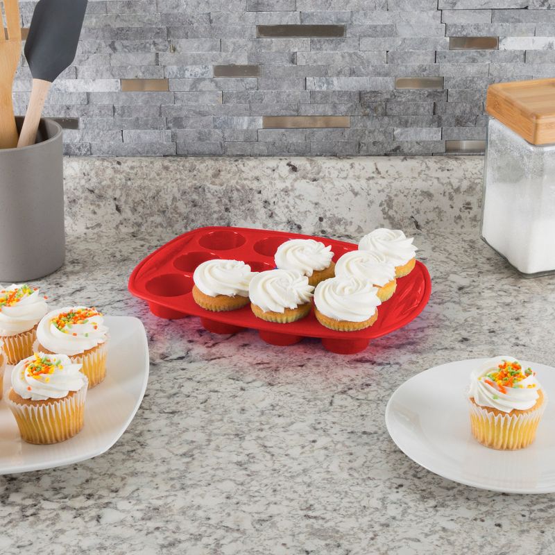 Hastings Home 18-piece Silicone Bakeware including Cupcake Molds, Muffin Pan, Bread Pan, Cookie Sheet, and Bundt Pan, 4 of 6