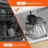 LunaLulinlk 12"W Pan and Pot Rack Organizer Under Cabinet 2-Tier Expandable Lid Holder - 2 of 4