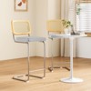 FURNIinspire Dining Chair, Counter Height Bar Stools Set of 2, Bar Chairs and Stools, Armless, Ideal for Kitchen Islands, Gray, 18.9"*17.7"*42.5" - 2 of 4