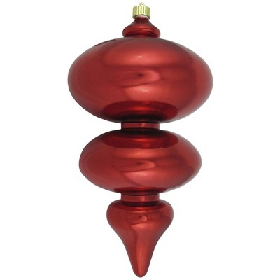 Christmas by Krebs Sonic Red Shatterproof Shiny Christmas Jumbo Finial Ornament 15" (380mm)