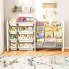 SKONYON 2-IN-1 Kids Bookshelf & Toy Organizer - 2 of 4