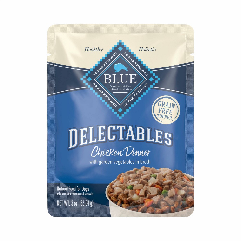 Blue Buffalo Delectable Single Wet Dog Food with Chicken Flavor - 3oz