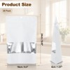 Unique Bargains Matte Metallic Aluminum Foil Zip Closure Food Storage Containers 30 Pcs - 2 of 4