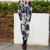 Anna-Kaci Active Women's High Rise Printed Leggings with New York Week Newspaper Graphic - 4 of 4