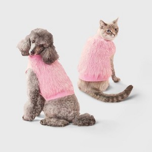 Pink Eyelash Dog Sweater - Boots & Barkley™ - 1 of 3