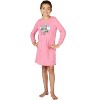 DC Comics Girls Rule Supergirl Batgirl Wonder Woman French Terry Nightgown Pink - 2 of 4
