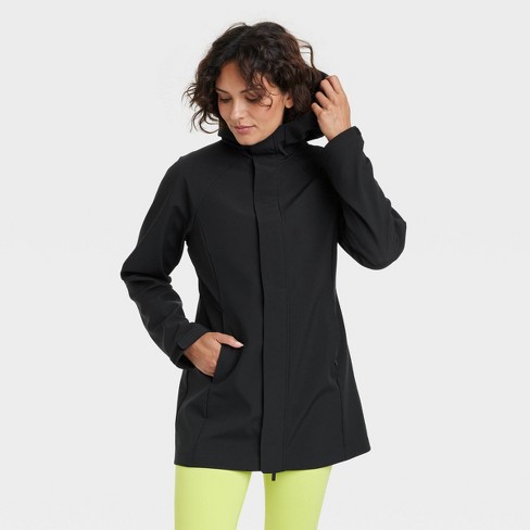 Women's Bonded Rain Jacket - All In Motion™ Black Xl : Target