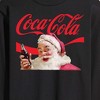 Men's - Coca-Cola - Santa Closeup Coca Cola Logo Long Sleeve Graphic T-Shirt - 2 of 4