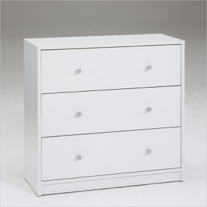 Wood Portland 3 Drawer Chest In White tvilum Target