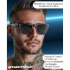 grinderPUNCH Super Dark Black Lens Men's Sunglasses Retro Classic 80's Stylish Trendy Shades (Black) - 3 of 4