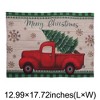 Unique Bargains Christmas Place Mats Linen Multicolor 13"x17.7" 2Pcs - 3 of 4
