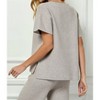 Women's Short Sleeve Sweater Top - SEE AND BE SEEN - 2 of 4