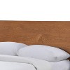 HOMES: Inside + Out Queen Riverstone Mid-Century Modern Low Profile Platform Bed Walnut - 4 of 4