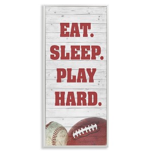 Stupell Industries Eat Sleep Play Hard Sports, 13" x 30" - 1 of 4