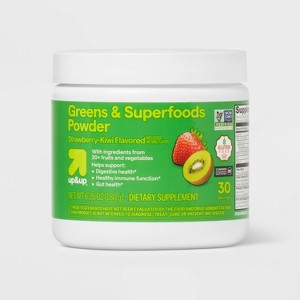 Greens and Superfoods Supplement Powder 30srv Tub - Strawberry/Kiwi - 6.35oz - up&up™ - 1 of 4