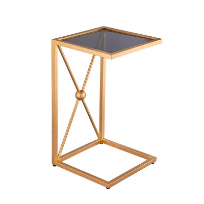 Marlow C Table with X Base Black/Gold - Carolina Chair & Table