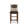 New Classic Furniture,Furniture Gia Faux Leather Counter Chairs In Brown (Set Of 2) - 3 of 4