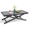 Crestlive Products Patio Coffee Table Height Adjustable - Outdoor Coffee Side Table with Waterproof, Rust-Proof, Patio Tables Rectangle Coffee Tables - 3 of 4
