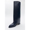 Maybe Navy Chunky Heel Boot (Women) | Prologue Shoes - 3 of 4