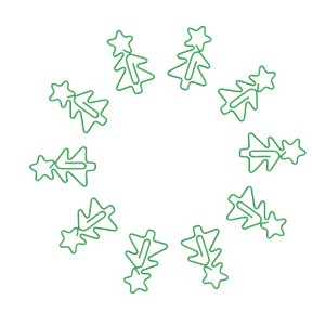 Unique Bargains Decorative Planner Clips Bookmarks for Supplies Wedding Decoration Gifts 10 Pcs - 1 of 4