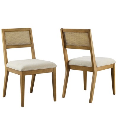 Modway Nimba Dining Chair – Heathered Weave Ivory – Modern Upholstered Dining Room Chair with Curved Back and Sturdy Wood Legs