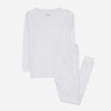 Leveret Matching Family Pajamas – Solid White – 100% Cotton – Customizable for Personalization - 2 of 4