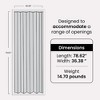 LTL Home Products Homestyle 36 x 80 Inch Plaza Espresso Vinyl Interior Folding Accordion Door with Simple Installation and Hardware Included - 3 of 4