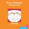 Big Dot of Happiness Jolly Santa Claus Napkins, Funny Christmas Party Decor Santa's Face, White 3-Ply Paper Beverage Cocktail Holiday Napkins - 24 Ct - 4 of 4
