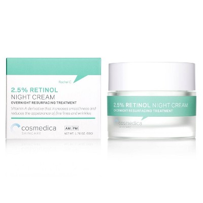 Cosmedica Skincare 2.5% Retinol Facial Night Cream - 1.76oz