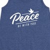 Girls' - Instant Message - Peace Be With You Graphic Sleeveless Aline Dress - 2 of 4